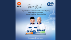 1. Terimakasih Pemilih Syaikhu
