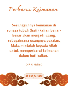 16. Perbarui Keimanan