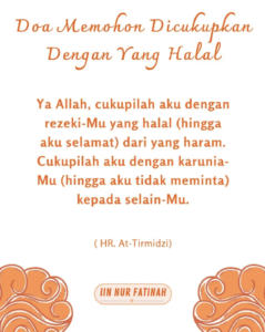 8. Dicukupkan dengan Yang Halal